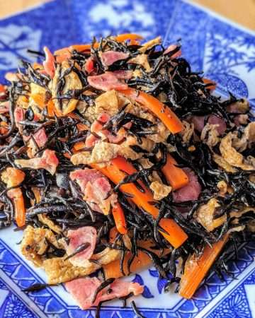 Hijiki, Vegetable and Bacon Salad